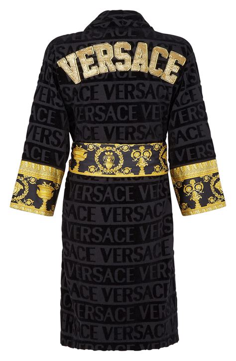 purple versace dressing gown|versace robe cost.